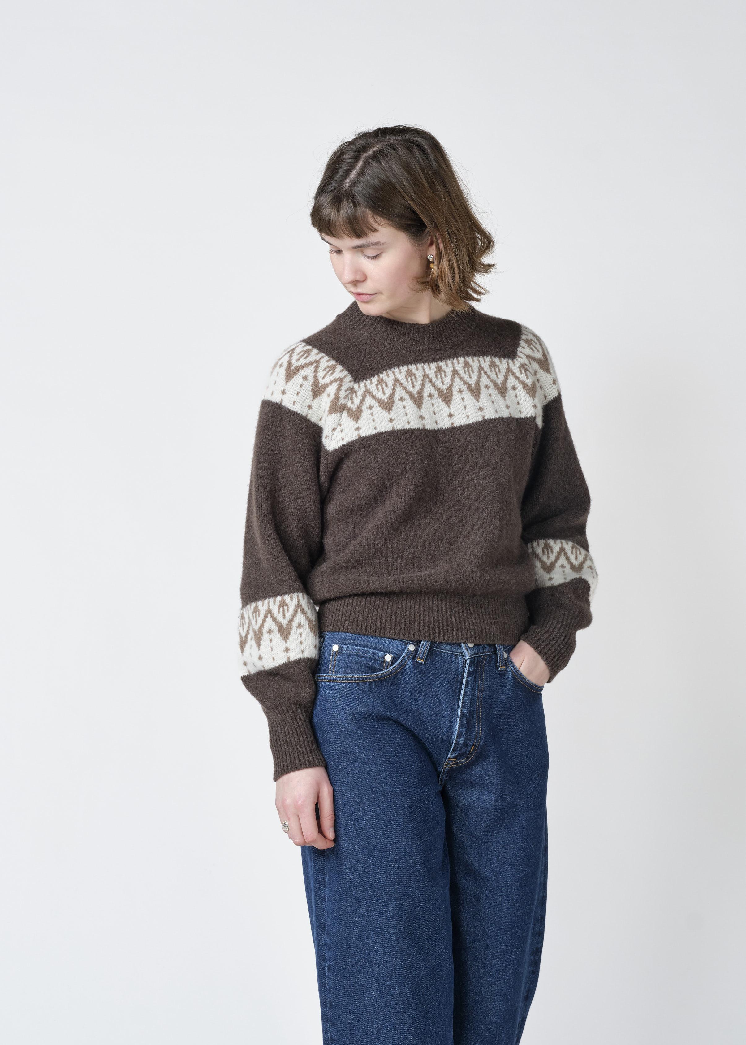 Klitmøller Miller Knit Taupe Damen Strickpullover Merino braun beige